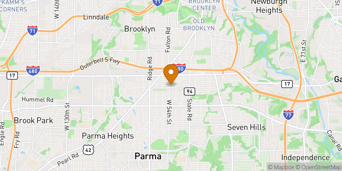 neighborhood map in Parma, OH